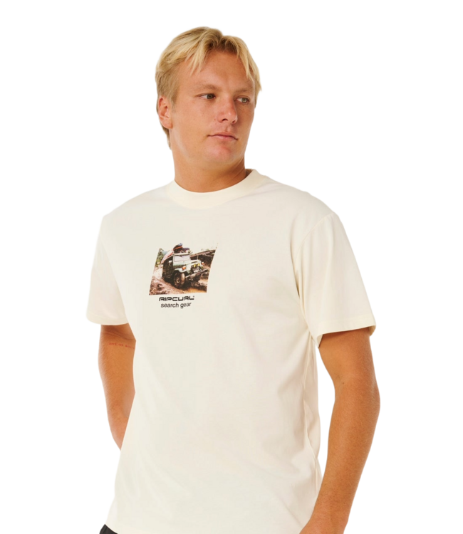 RIP CURL MENS SEARCH RIG SS TEE (3021) BONE