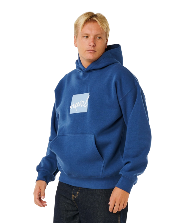RIP CURL MENS RIP SCRIPT ICON PO HOODIE (2359) LIGHT NAVY