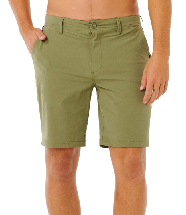 RIP CURL MENS BOARDWALK PHASE NINETEEN SHORT (8231) SURPLUS GREEN