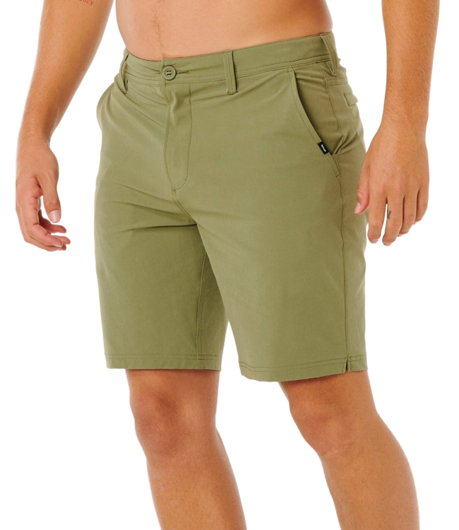 RIP CURL MENS BOARDWALK PHASE NINETEEN SHORT (8231) SURPLUS GREEN