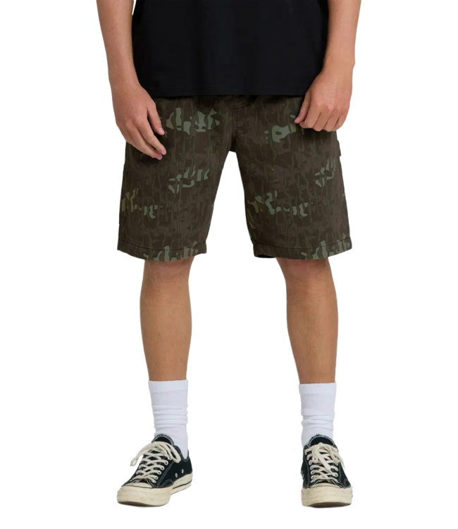 BILLABONG MENS BAD DOG ELASTIC SHORT (XCCK) GREEN CAMO