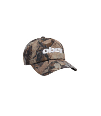 OBEY OBEY MENS DELTA 5 PANEL SNAPBACK HAT CAMO MULTI
