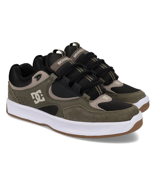 DC MENS KALYNX ZERO S SHOES DARK GREY/OLIVE/TAUPE