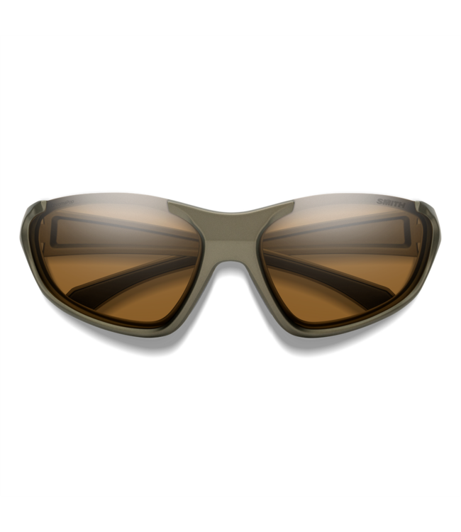 SMITH SLIDERS MATTE OLIVE OIL SUNGLASSES w/ CHROMAPOP BROWN