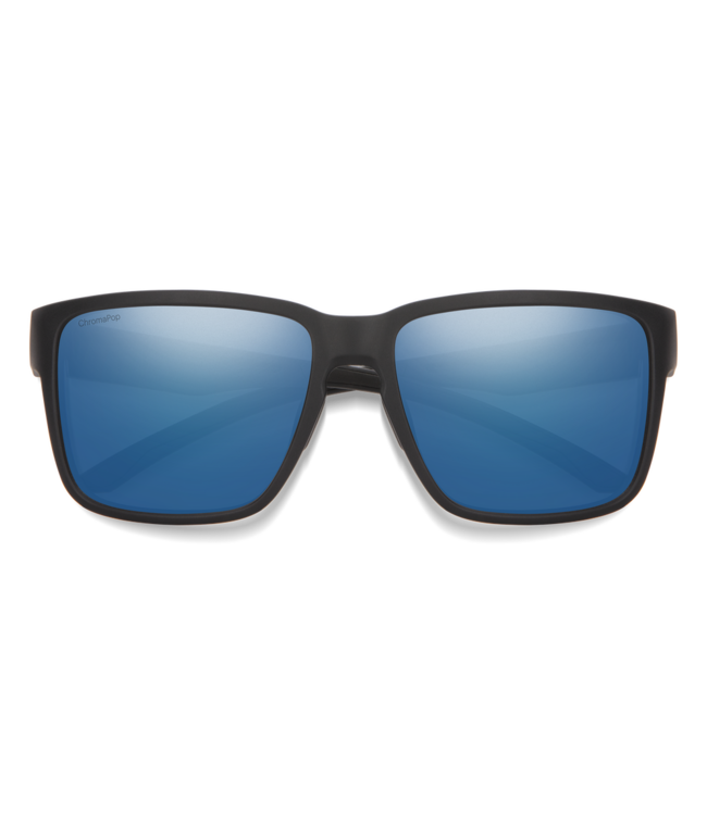 SMITH EMERGE MATTE BLACK SUNGLASSES w/ CHROMAPOP POLAR BLUE MIRROR