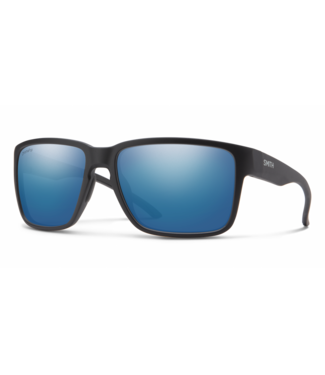 SMITH SMITH EMERGE MATTE BLACK SUNGLASSES w/ CHROMAPOP POLAR BLUE MIRROR