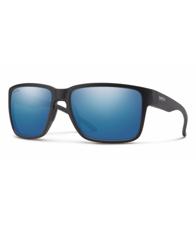 SMITH EMERGE MATTE BLACK SUNGLASSES w/ CHROMAPOP POLAR BLUE MIRROR