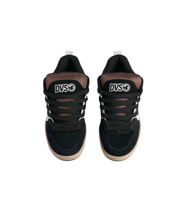 DVS MENS COMANCHE SHOE BLACK/TAUPE/BROWN