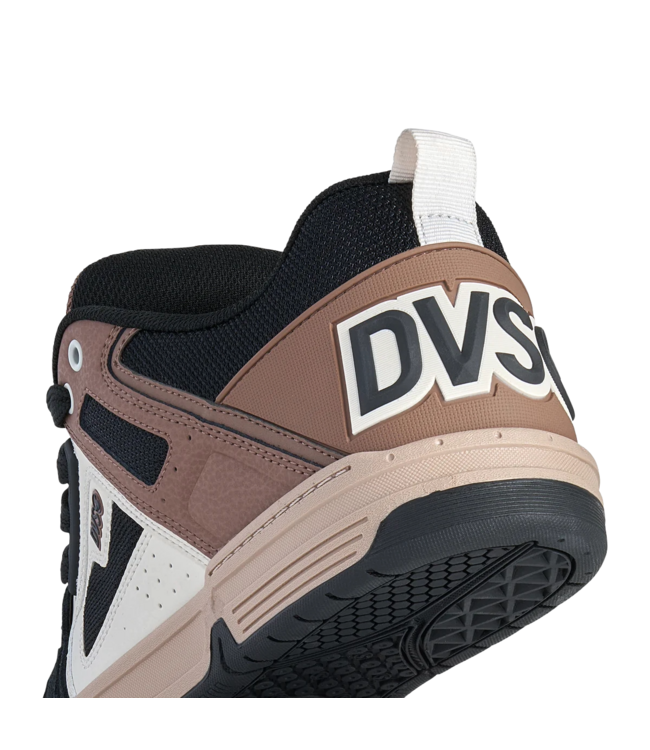 DVS MENS COMANCHE SHOE BLACK/TAUPE/BROWN