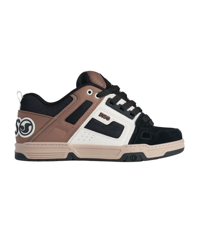 DVS MENS COMANCHE SHOE BLACK/TAUPE/BROWN