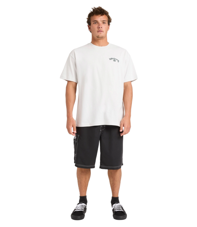 BILLABONG MENS SPEC 73 BIO ARCH OG SS TEE FOG GREY