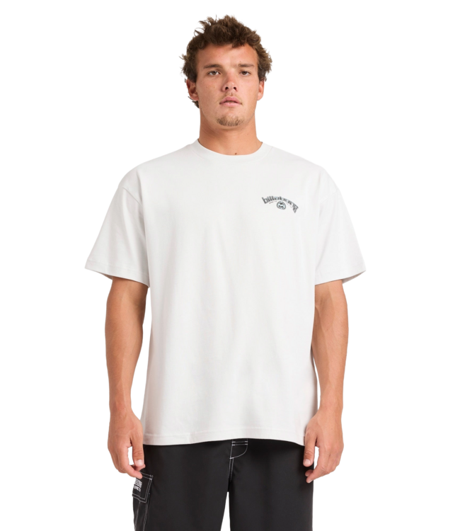 BILLABONG MENS SPEC 73 BIO ARCH OG SHORT SLEEVE TEE FOG GREY