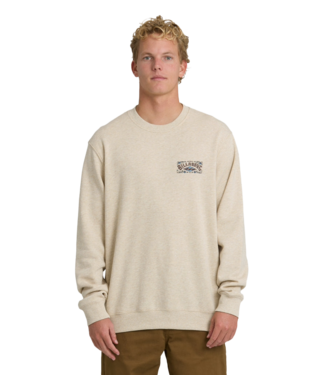 BILLABONG MENS SHORT SANDS CREW SWEATER (OTH) OATMEAL HEATHER