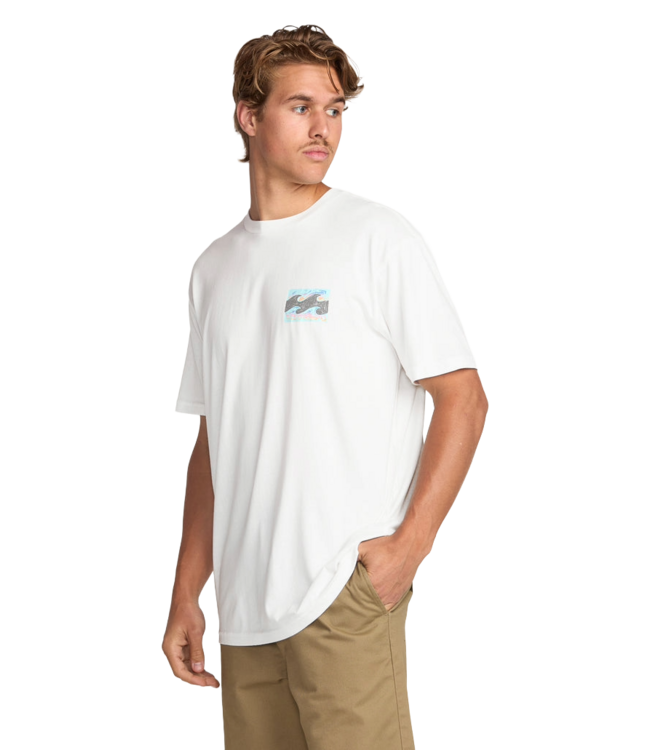 BILLABONG MENS CRAYON WAVE PREMIUM LS TEE (OFW) OFF WHITE