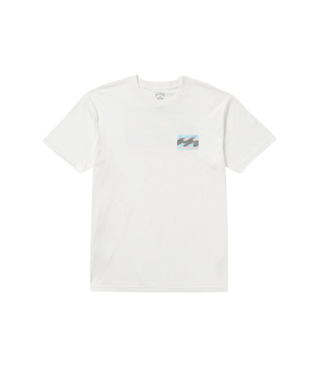 BILLABONG MENS CRAYON WAVE PREMIUM LS TEE (OFW) OFF WHITE