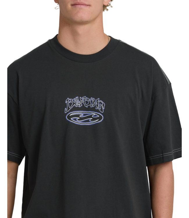 BILLABONG MENS BAD DOG OG SHORT SLEEVE TEE (BVI) BLACK VINTAGE