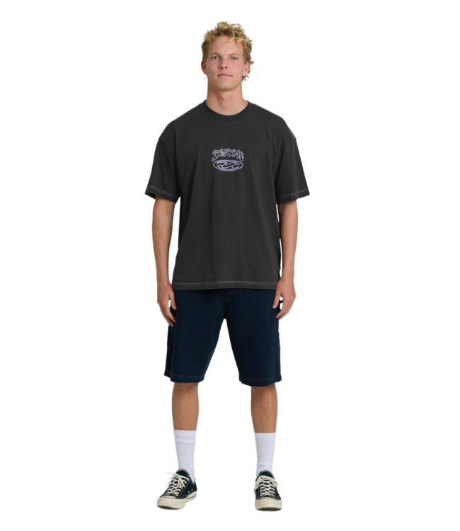 BILLABONG MENS BAD DOG OG SHORT SLEEVE TEE (BVI) BLACK VINTAGE