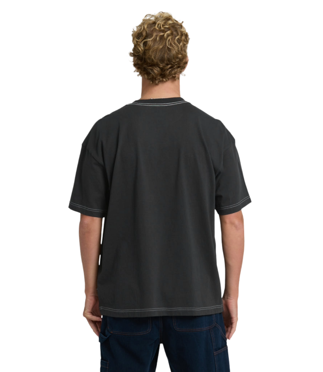 BILLABONG MENS BAD DOG OG SS TEE (BVI) BLACK VINTAGE