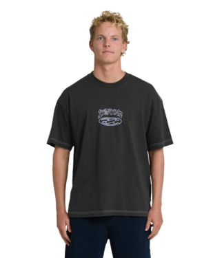 BILLABONG MENS BAD DOG OG SS TEE (BVI) BLACK VINTAGE