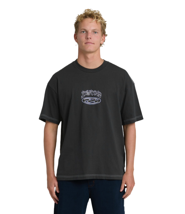 BILLABONG MENS BAD DOG OG SHORT SLEEVE TEE (BVI) BLACK VINTAGE