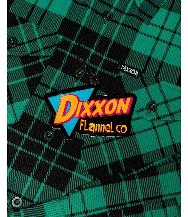 DIXXON MENS BILL AND TED BOGUS LS FLANNEL GREEN/BLACK