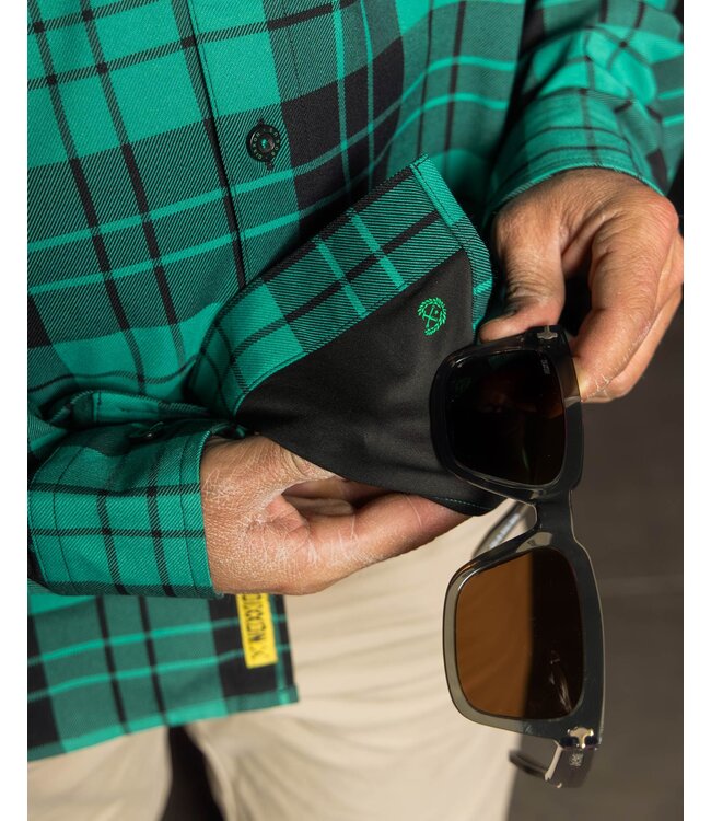 DIXXON MENS BILL AND TED BOGUS LS FLANNEL GREEN/BLACK