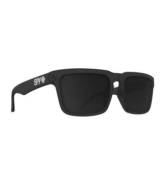 SPY SPY HELM MATTE TRANSLUCENT BLACK SUNGLASSES w/ HAPPY GREY BLACK MIRROR