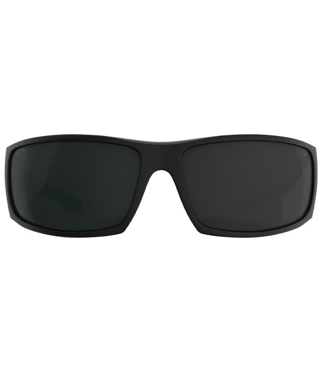 SPY COOPER XL MATTE BLACK SUNGLASSES w/ HAPPY GREY GREEN POLAR