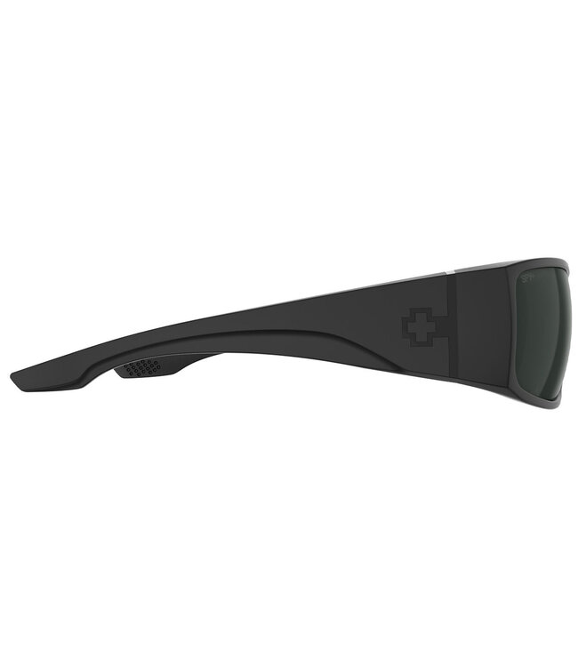 SPY COOPER XL MATTE BLACK SUNGLASSES w/ HAPPY GREY GREEN POLAR