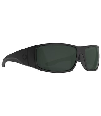 SPY SPY COOPER XL MATTE BLACK SUNGLASSES w/ HAPPY GREY GREEN POLAR
