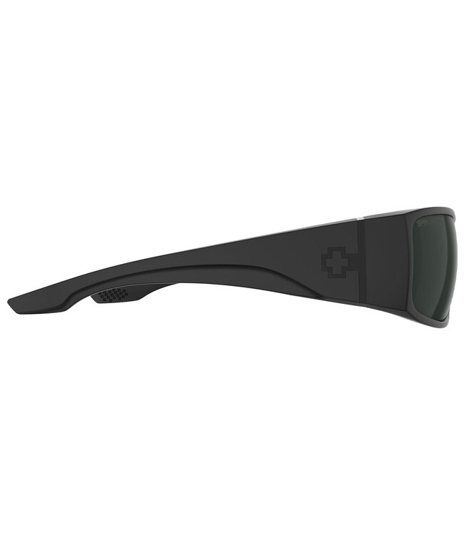 SPY COOPER XL MATTE BLACK SUNGLASSES w/ HAPPY GREY GREEN