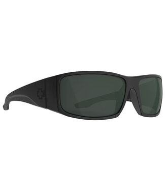 SPY SPY COOPER XL MATTE BLACK SUNGLASSES w/ HAPPY GREY GREEN