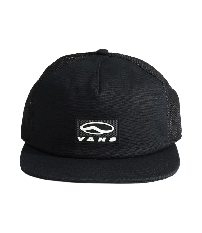VANS MENS SIDESTRIPE UNSTRUCTURED TRUCKER HAT BLACK