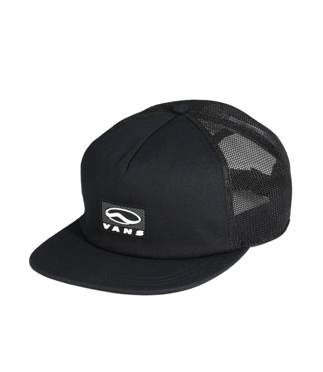 VANS MENS SIDESTRIPE UNSTRUCTURED TRUCKER HAT BLACK