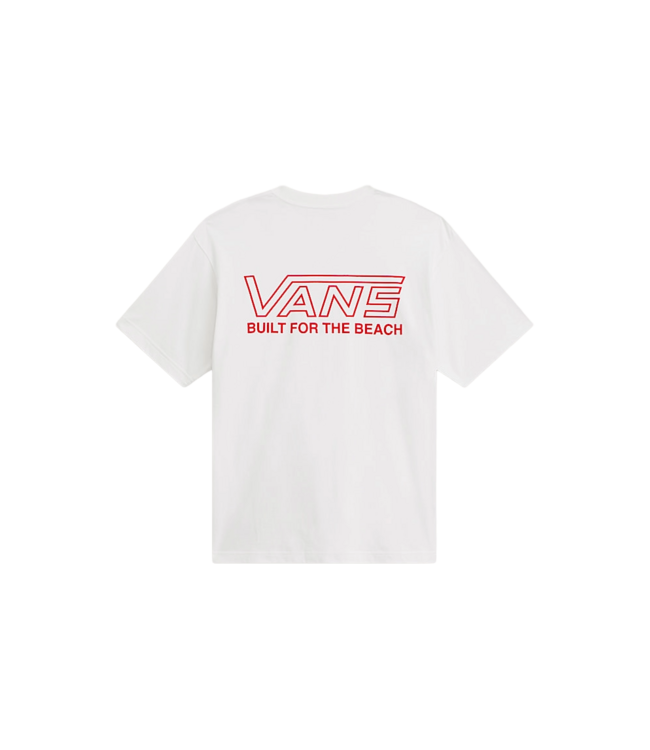 VANS MENS BUCKLED SHORT SLEEVE TEE WHITE