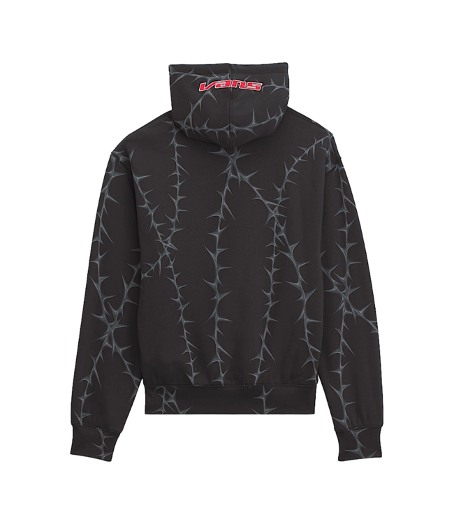 VANS MENS PRICKLER PATCH FULL ZIP HOODIE BLACK