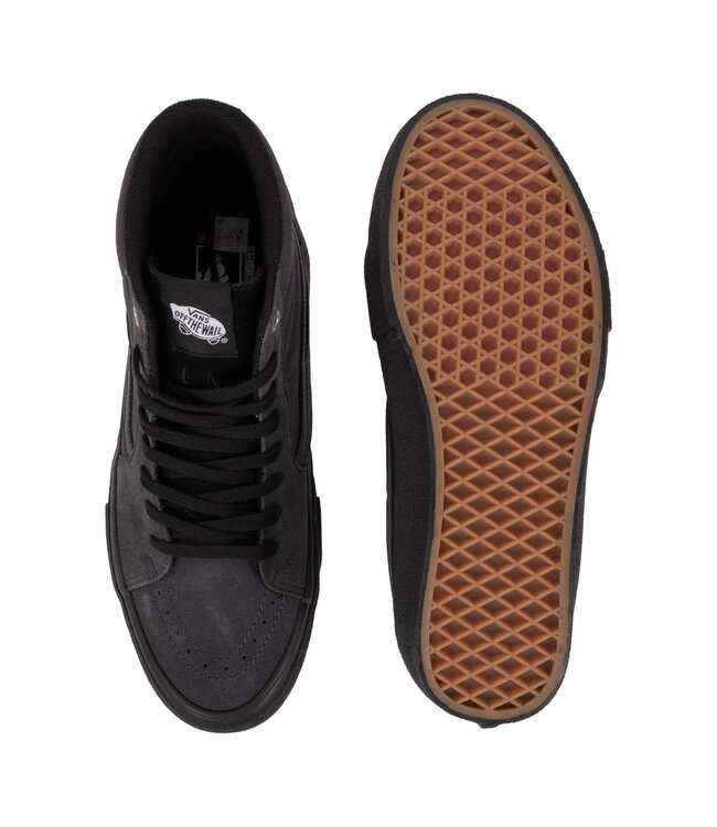 VANS MENS SKATE SK8-HI SHOE (Y01) CHARCOAL/BLACK