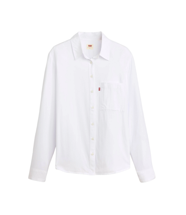 LEVIS WOMENS DARLENE UTILITY LONG SLEEVE SHIRT (025) RIVINGTON STRIPE