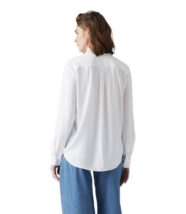 LEVIS WOMENS DARLENE UTILITY LONG SLEEVE SHIRT (025) RIVINGTON STRIPE