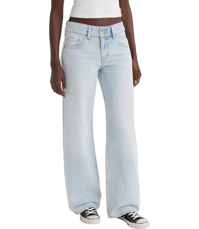 LEVIS WOMENS SUPERLOW LOOSE DENIM (007) ABRAIDED ART