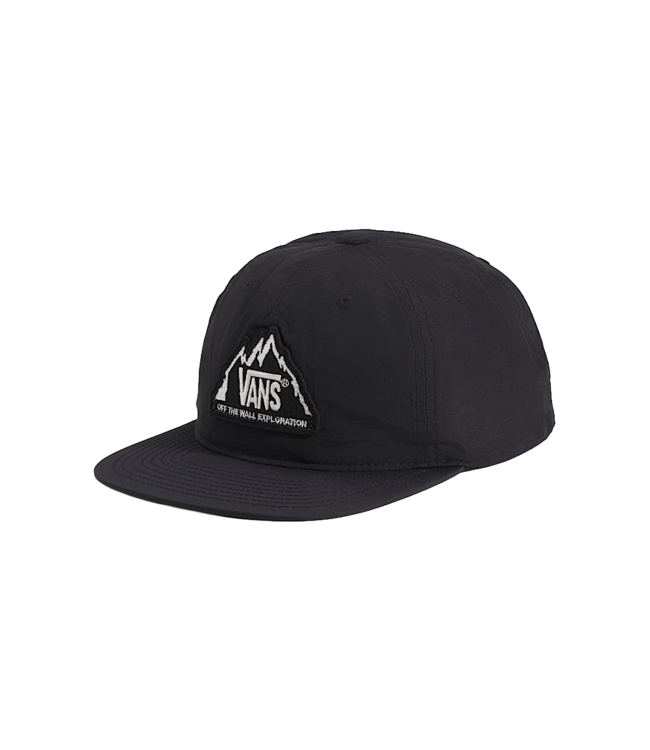 VANS MENS CRESTLINE UNSTRUCTURED SNAPBACK HAT BLACK/WHITE