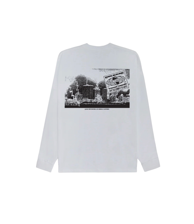 OBEY MENS RELEASE YOUR MIND LONG SLEEVE TEE WHITE