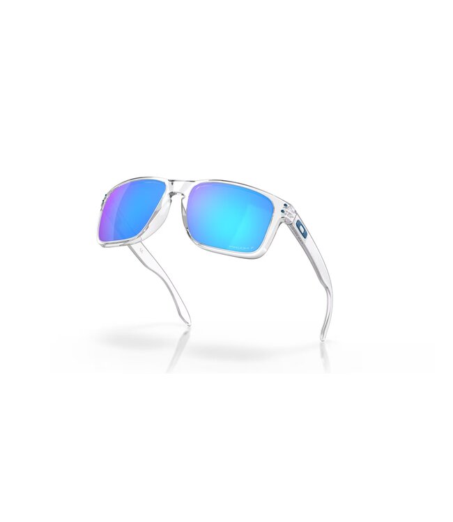 OAKLEY HOLBROOK XL POLISHED CLEAR SUNGLASSES w/PRIZM SAPPHIRE IRIDIUM POLAR