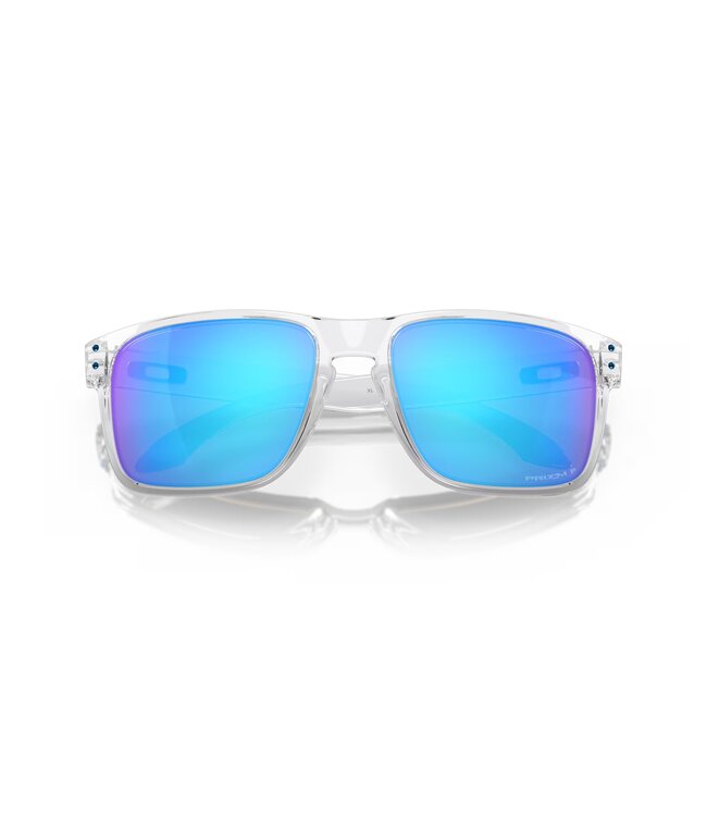 OAKLEY HOLBROOK XL POLISHED CLEAR SUNGLASSES w/PRIZM SAPPHIRE IRIDIUM POLAR