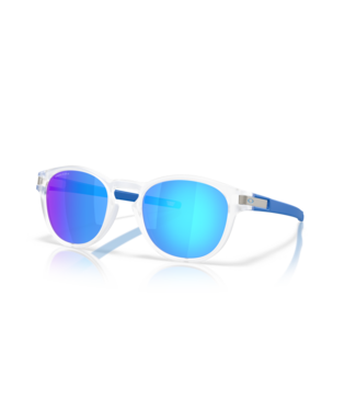 OAKLEY OAKLEY LATCH MATTE CLEAR SUNGLASSES w/ PRIZM SAPPHIRE