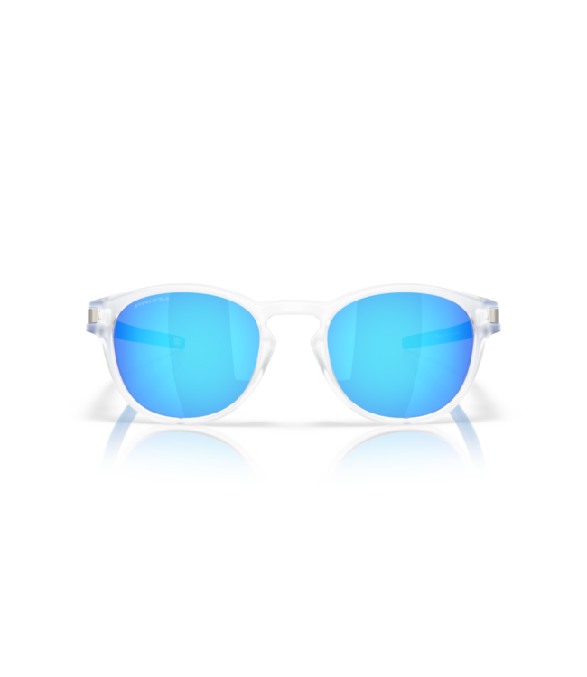 OAKLEY LATCH MATTE CLEAR SUNGLASSES w/ PRIZM SAPPHIRE