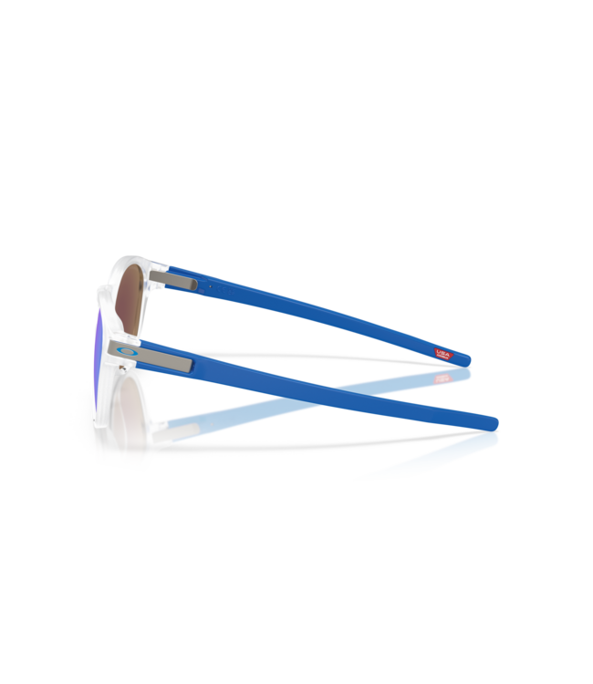 OAKLEY LATCH MATTE CLEAR SUNGLASSES w/ PRIZM SAPPHIRE