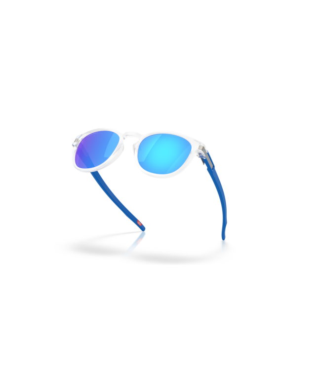 OAKLEY LATCH MATTE CLEAR SUNGLASSES w/ PRIZM SAPPHIRE