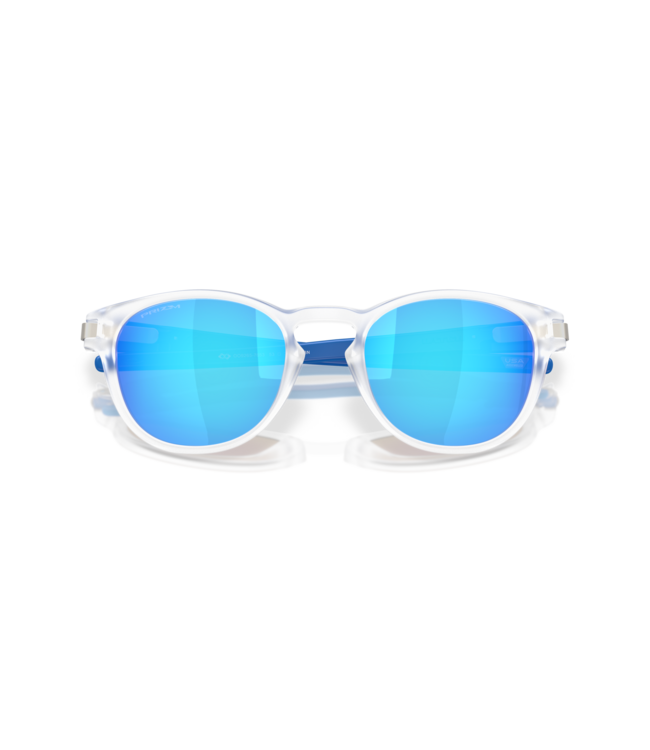 OAKLEY LATCH MATTE CLEAR SUNGLASSES w/ PRIZM SAPPHIRE