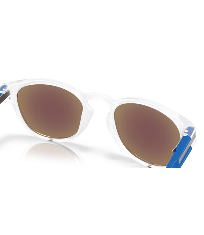 OAKLEY LATCH MATTE CLEAR SUNGLASSES w/ PRIZM SAPPHIRE